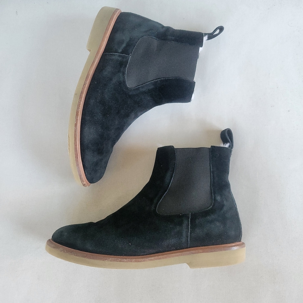 Hobes Suede Shearling Chelsea Boot 39
